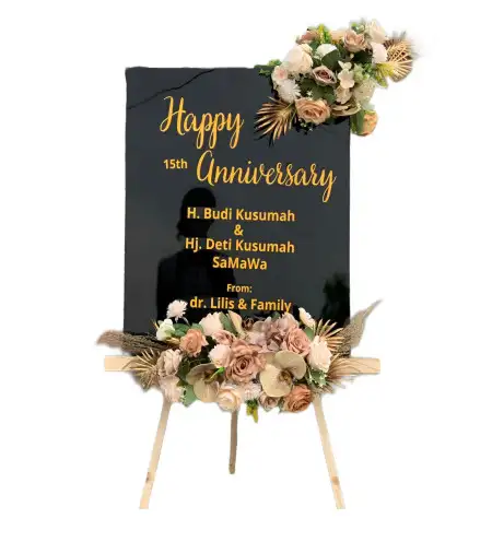 Papan Bunga Akrilik Ujung Bulu